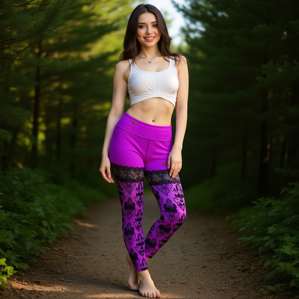 Legging Taille Haute #PinkFishnetMachine