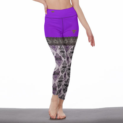 Legging Taille Haute #PurpleFishnetMachine