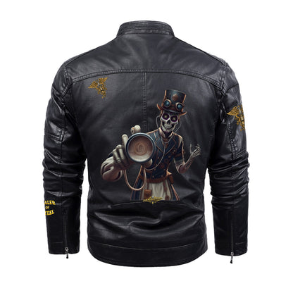 Veste en Simili cuir #SkeletonMachine